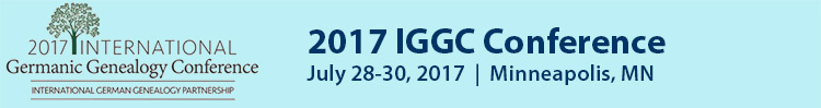 2017 International Germanic Genealogy Conference